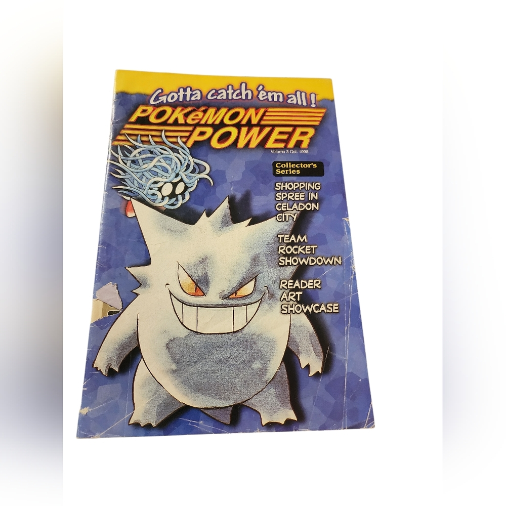 Nintendo Power Magazine October 1998 Volume 3 - Gengar Cover - Pokemon Power
